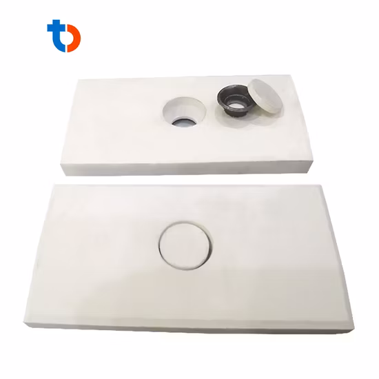 Forro de calha / Tapetes de cerâmica hexagonais com suporte de borracha / Revestimento de cerâmica de alumina Fabricante