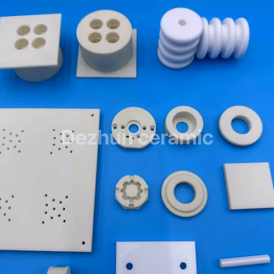Peças de cerâmica personalizadas com estrutura de alumina 99% 95%