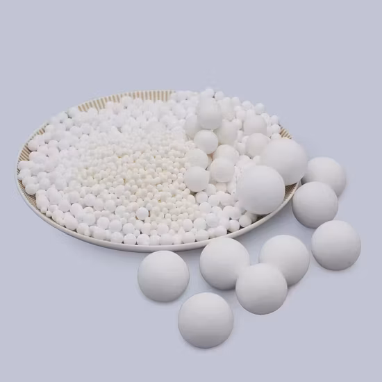Contas de cerâmica inerte Bolas de cerâmica de alumina inerte Bola de embalagem industrial de cerâmica